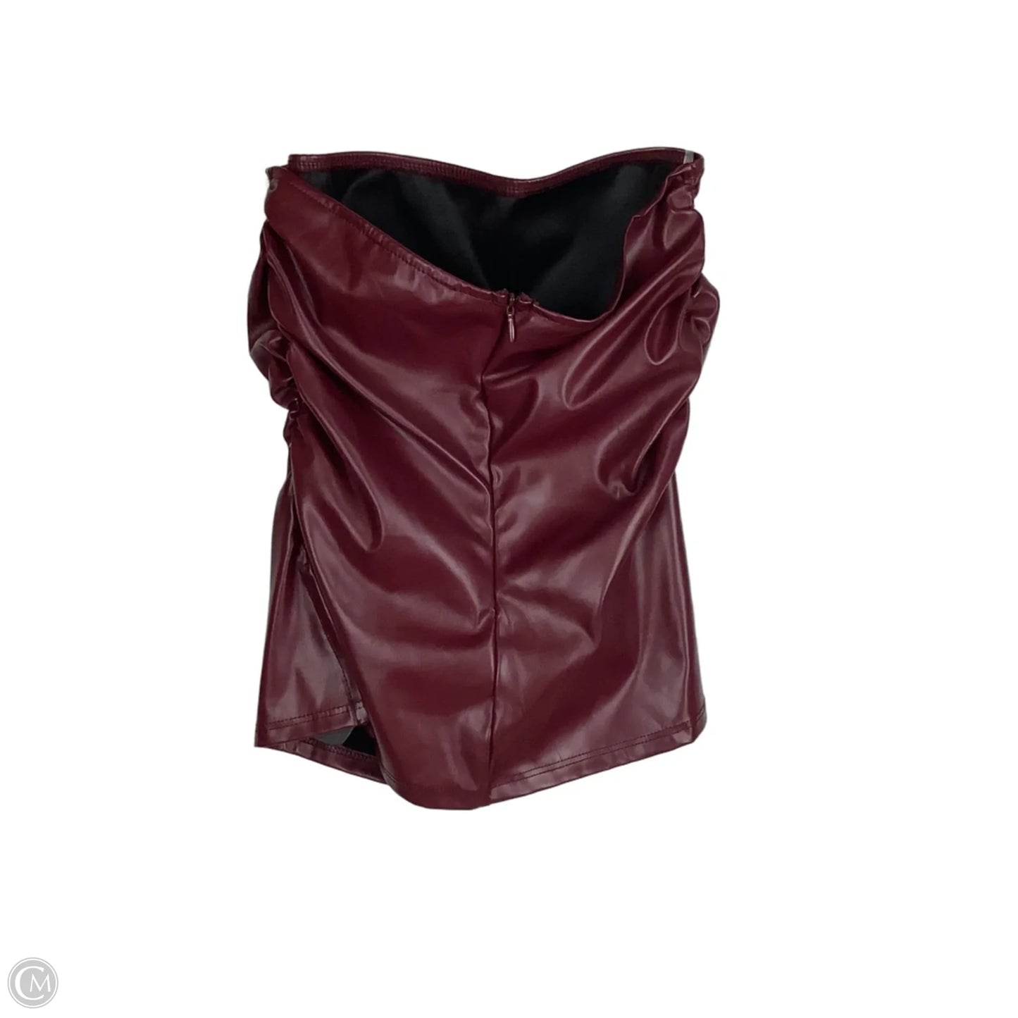 Top Sleeveless By Blue Blush In Maroon, Size: S