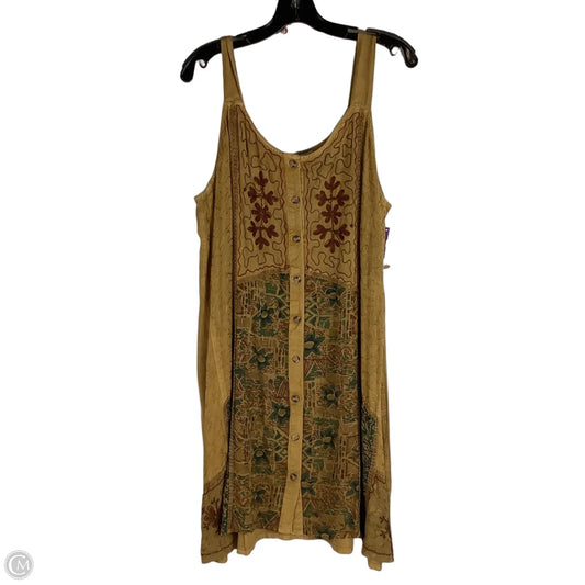 Dress Casual Midi By Clothes Mentor In Yellow, Size: OS