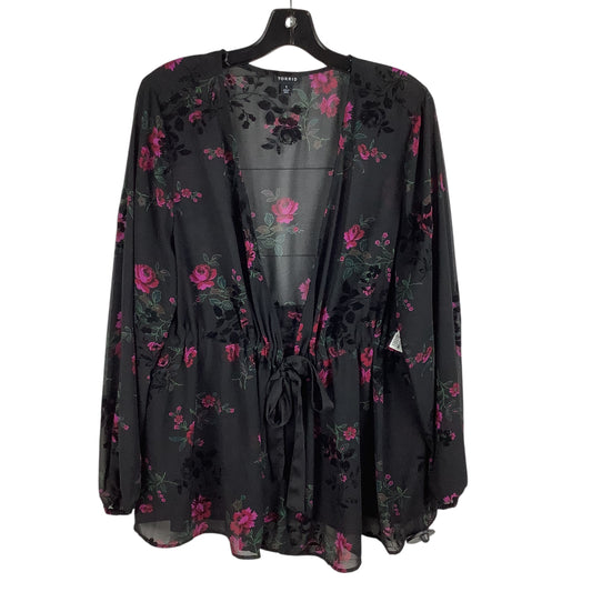 Top Long Sleeve By Torrid In Floral Print, Size: 1X