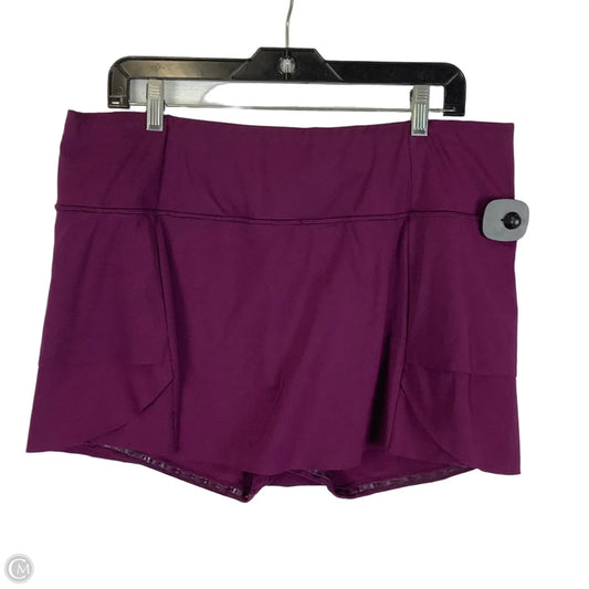 Athletic Skirt By Athleta In Purple, Size: Xl