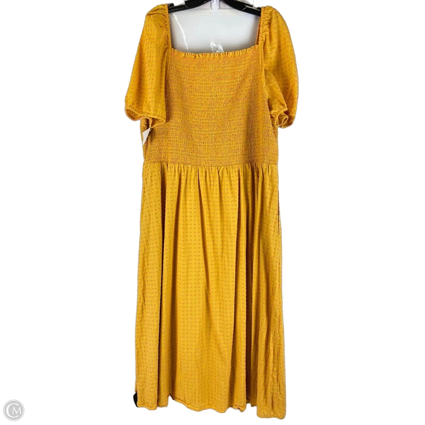 Dress Casual Midi By Loft In Yellow, Size: Xxl