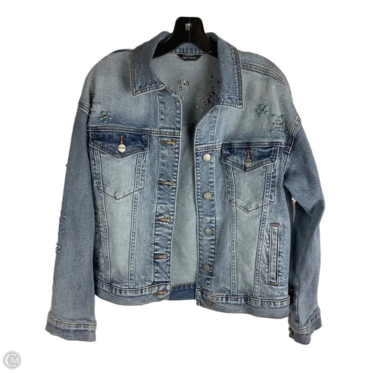 Jacket Denim By Driftwood In Blue Denim, Size: S