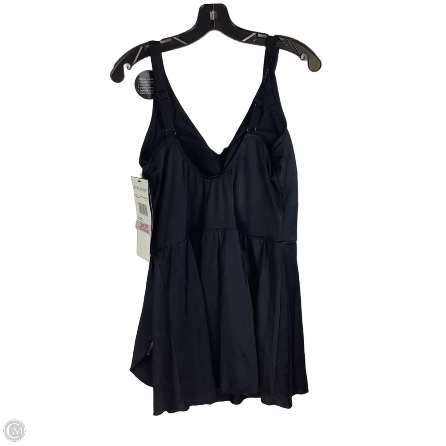 Swimsuit By Clothes Mentor In Black, Size: 18