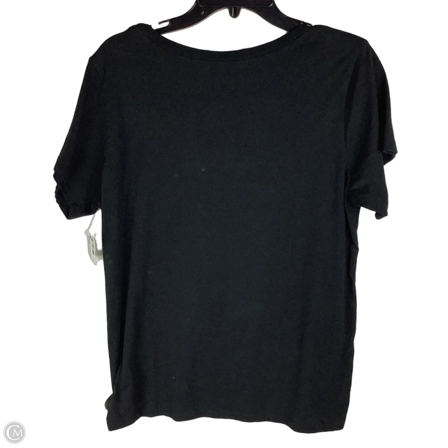 Top Short Sleeve By Clothes Mentor In Black, Size: 1x