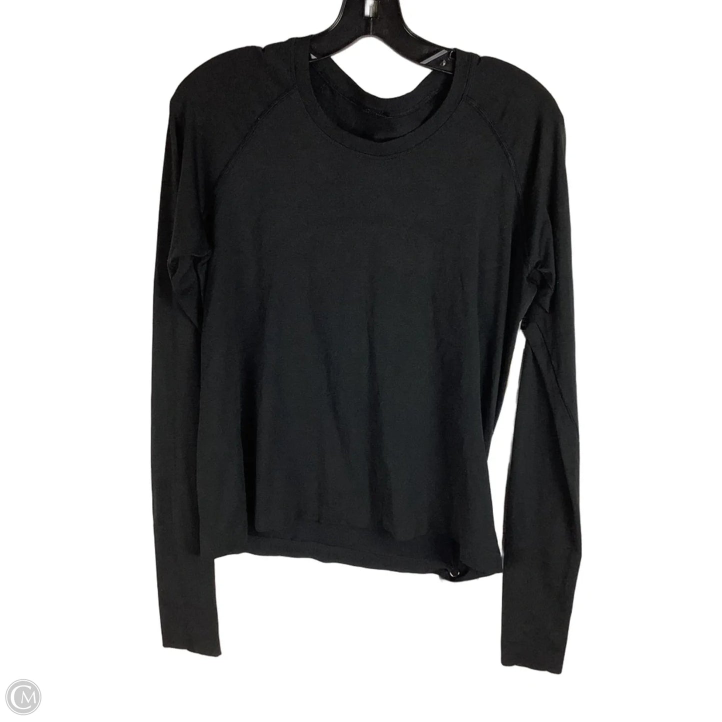 Athletic Top Long Sleeve Crewneck By Lululemon In Black, Size: 12