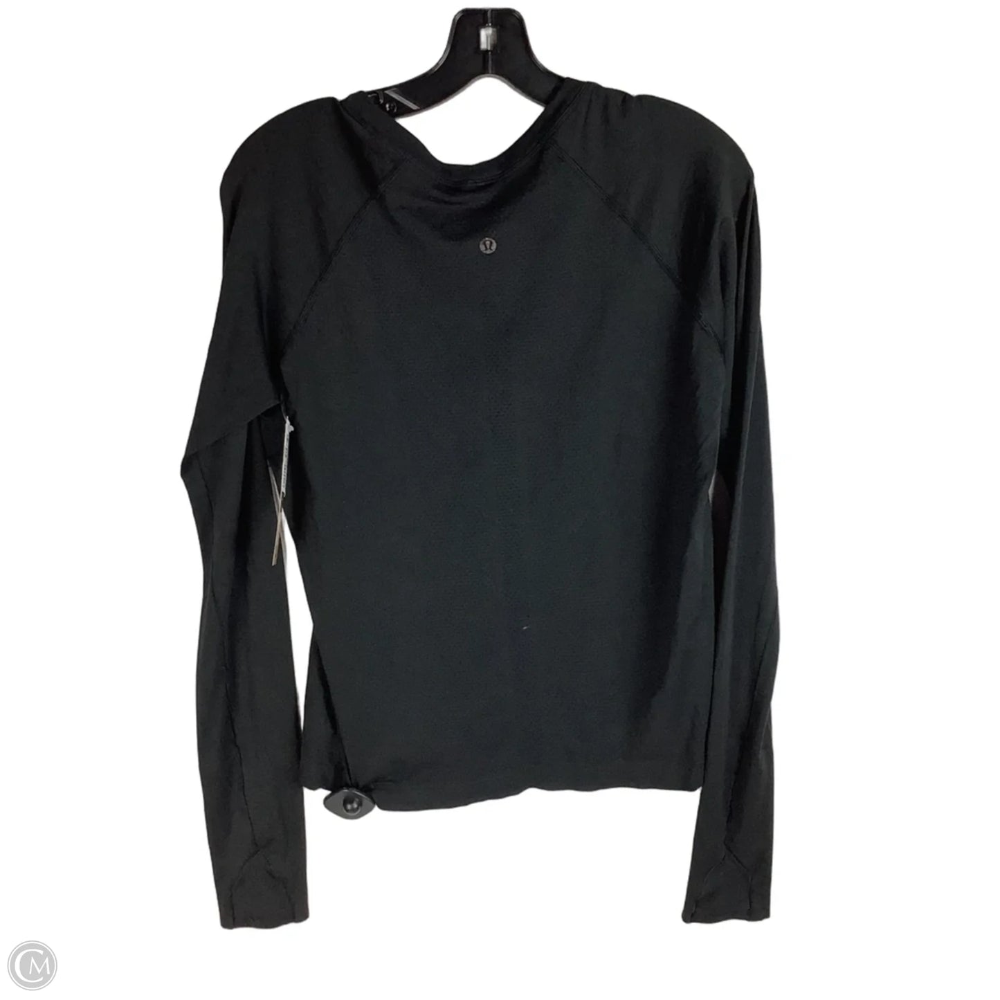 Athletic Top Long Sleeve Crewneck By Lululemon In Black, Size: 12