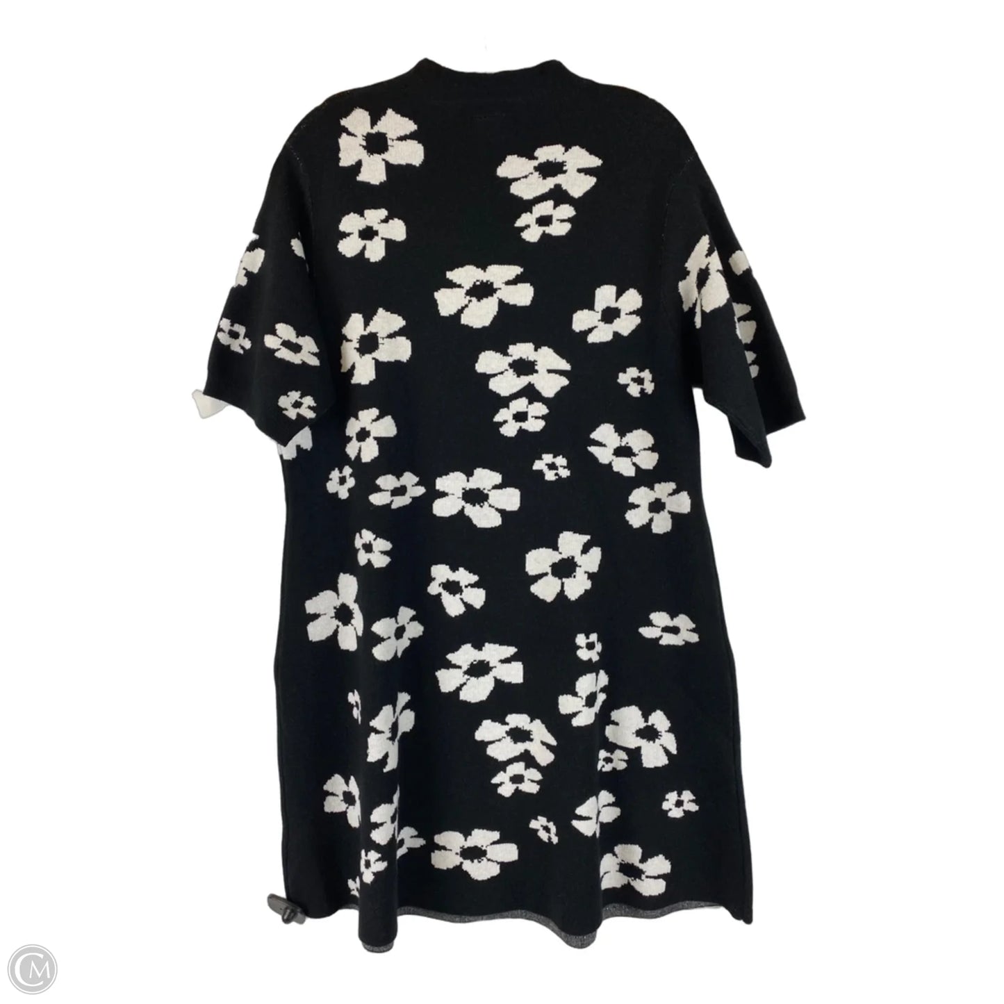 Dress Sweater By Scoop In Black & White, Size: Xl