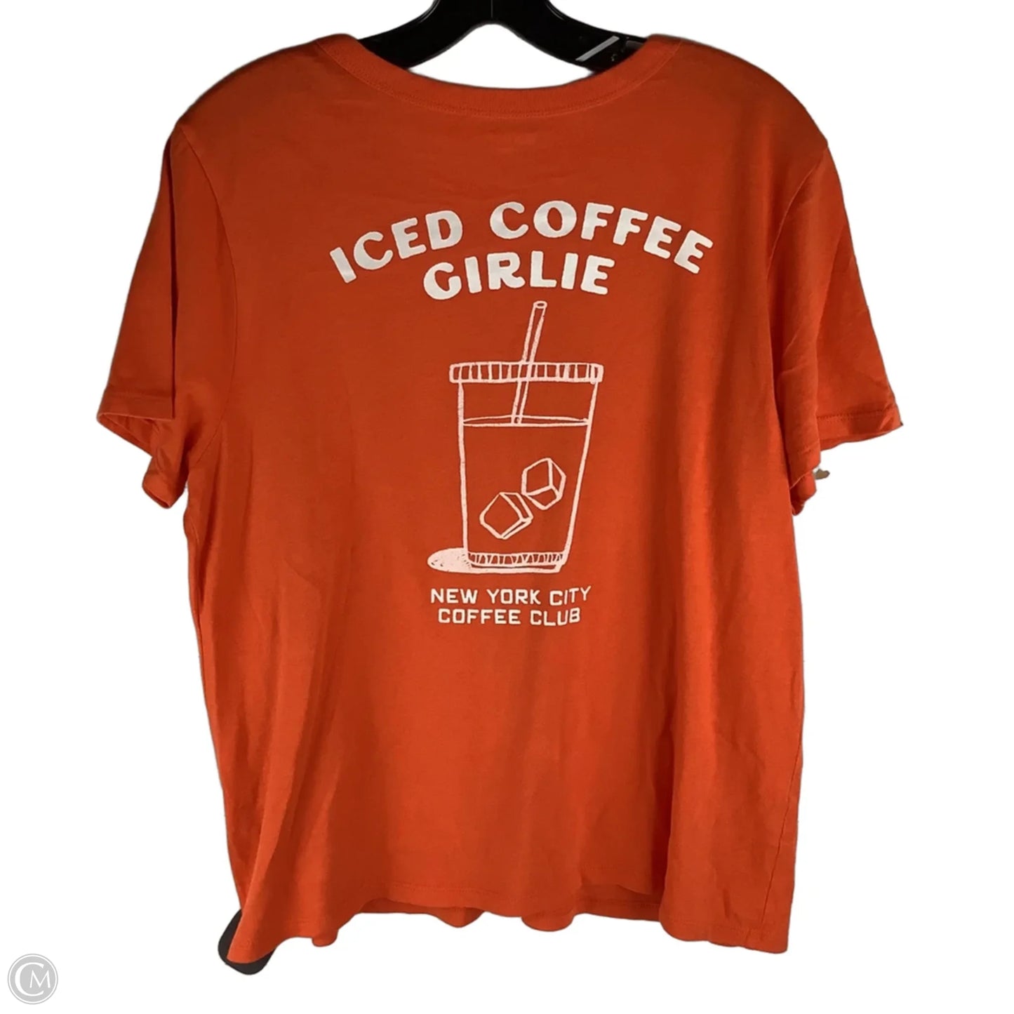 Top Short Sleeve By Old Navy In Orange, Size: L, first picture is back of shirt