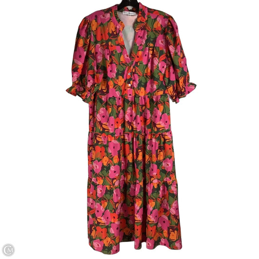 Dress Casual Midi By Michelle Mcdowell In Floral Print, Size: Xl