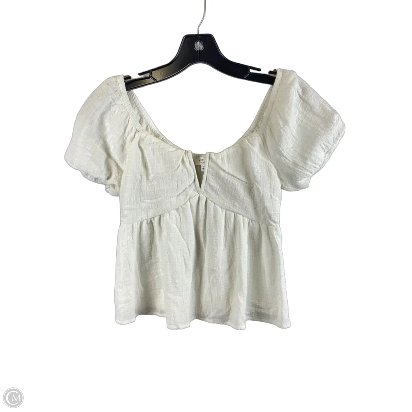 Top Short Sleeve By Kirious In White, Size: Xs