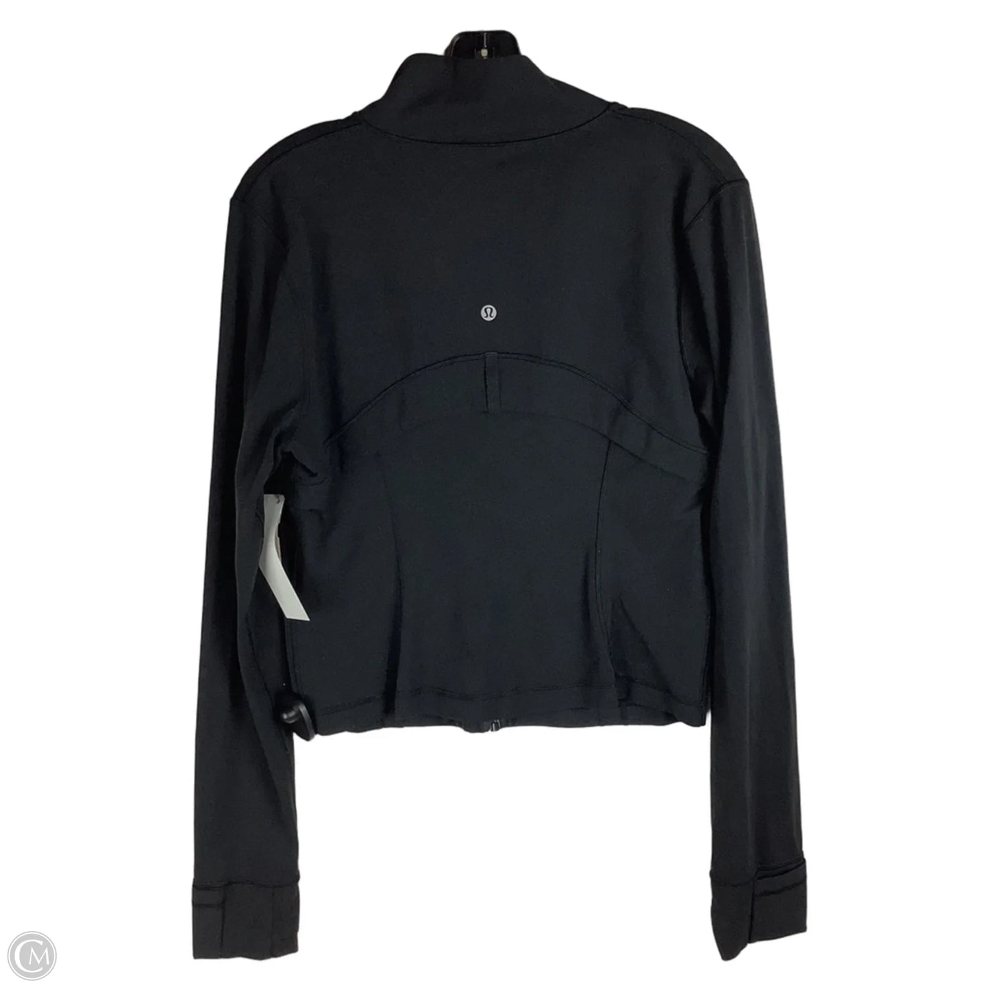 Athletic Jacket By Lululemon In Black, Size: 12