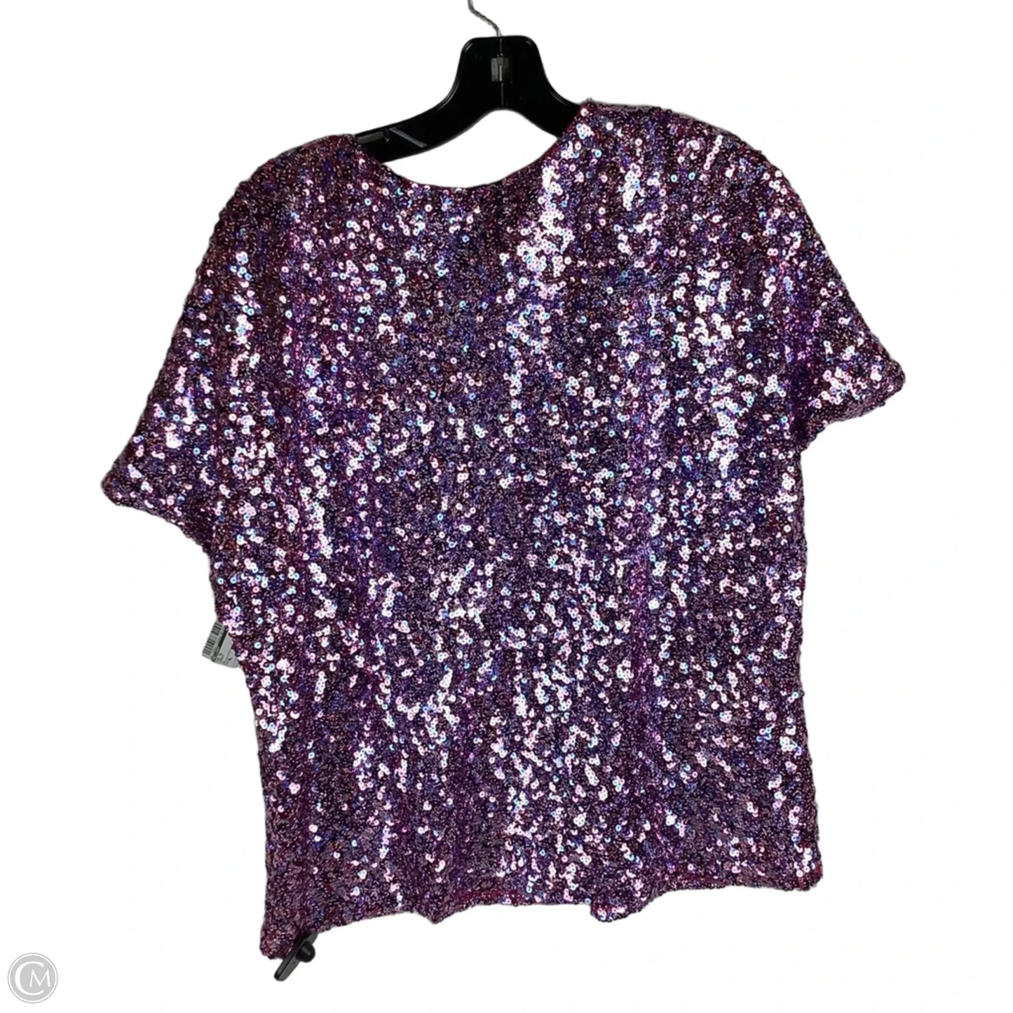 Top Short Sleeve By Melloday In Purple, Size: Xl