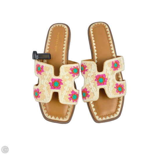 Sandals Flats By Madden Girl In Multi-colored, Size: 9