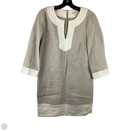 Dress Casual Midi By Michael By Michael Kors In Tan, Size: S
