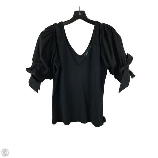 Top Short Sleeve By Maeve In Black, Size: L