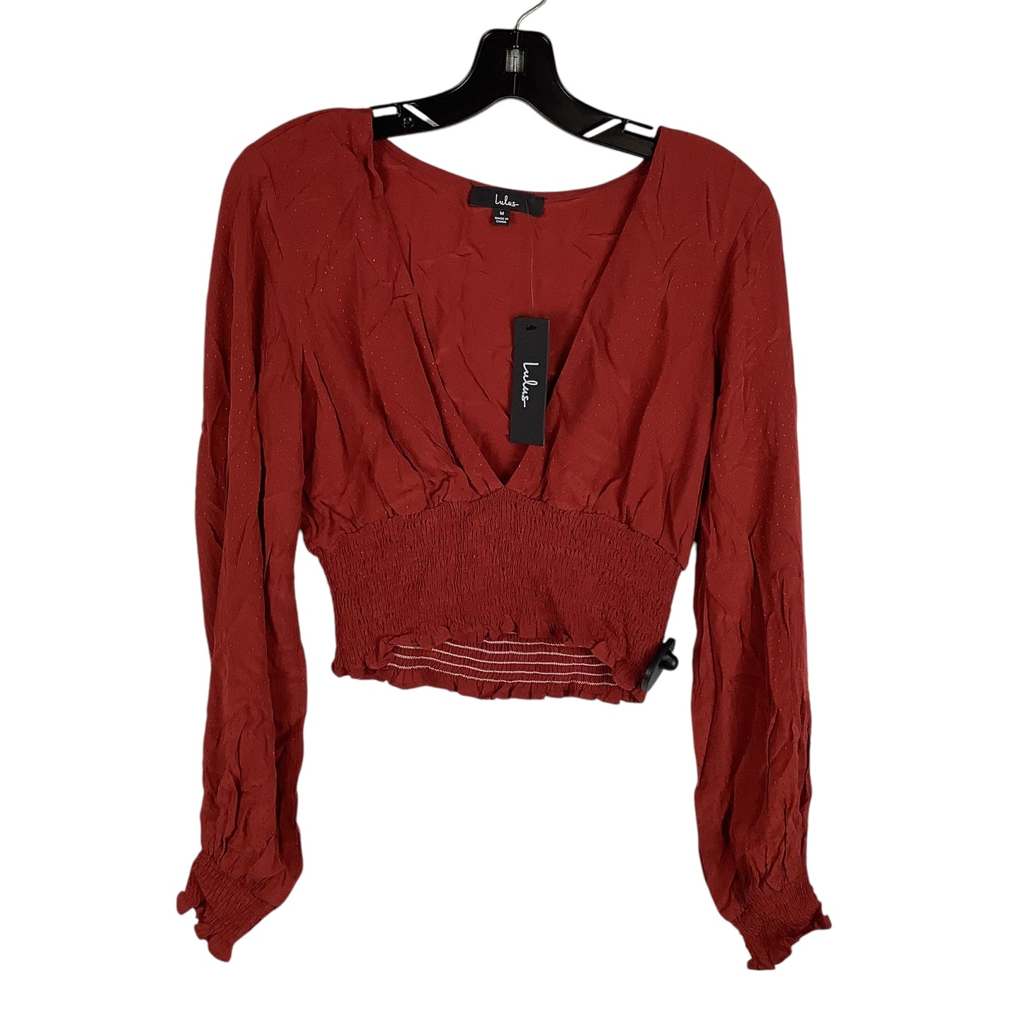 Top Long Sleeve By Lulus In Red, Size: M