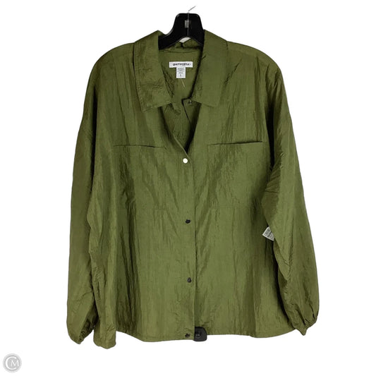Top Long Sleeve By Athleta In Green, Size: L