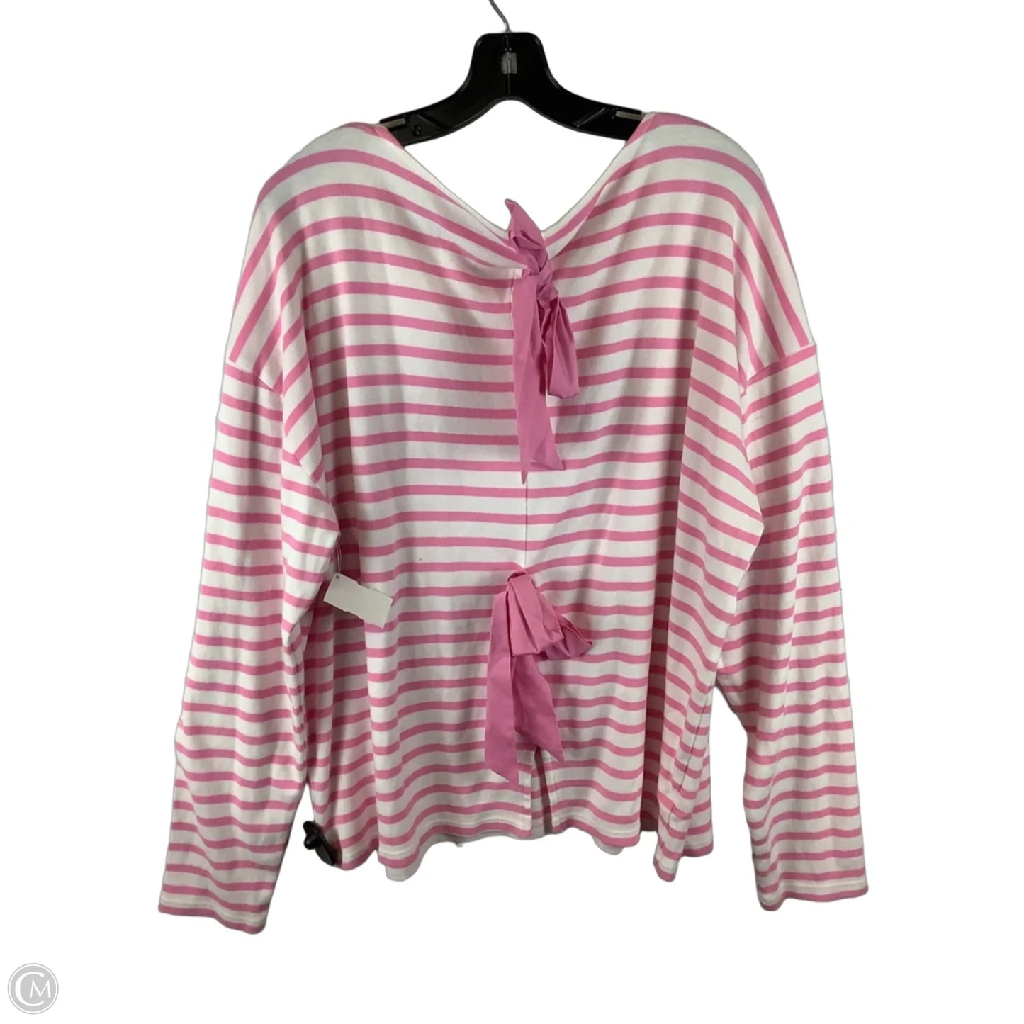 Top Long Sleeve By Crown And Ivy In Striped Pattern, Size: Xxl