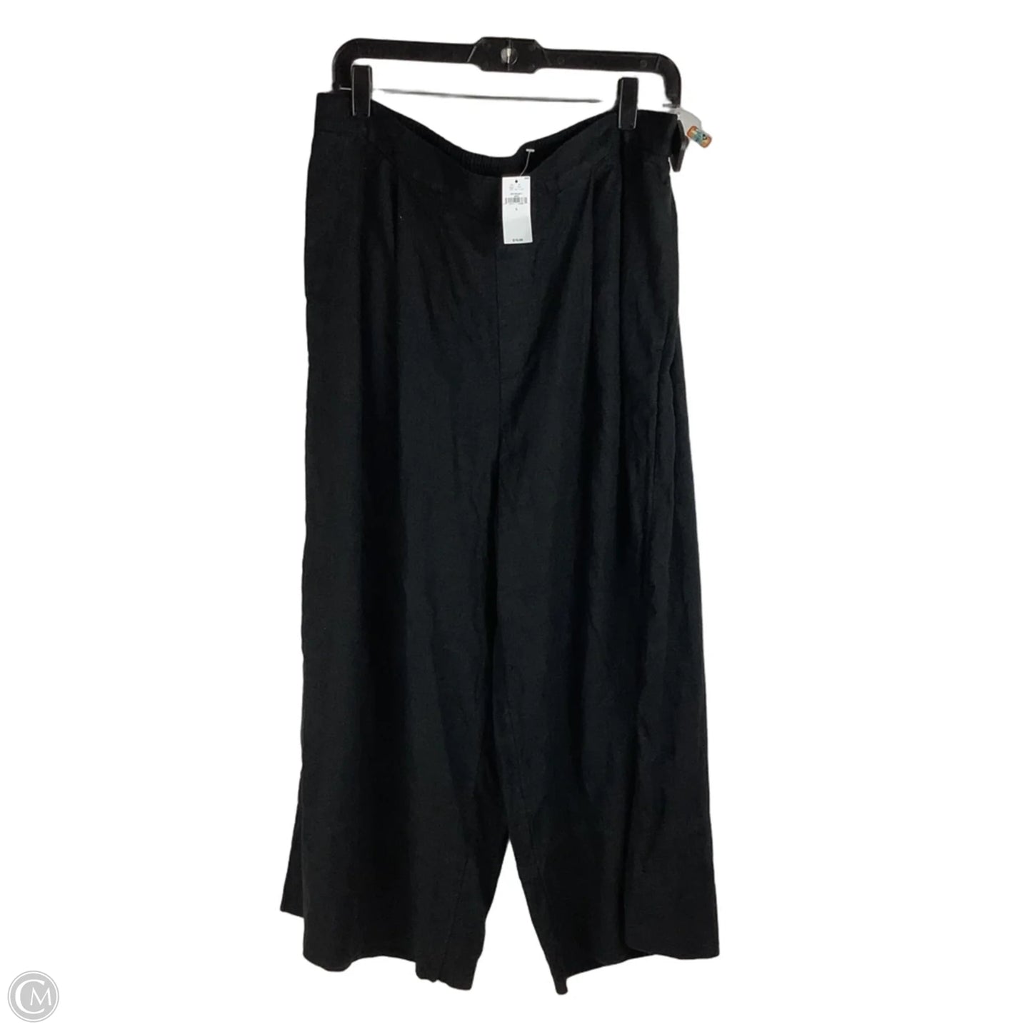 Pants Linen Blend By Banana Republic In Black, Size: L