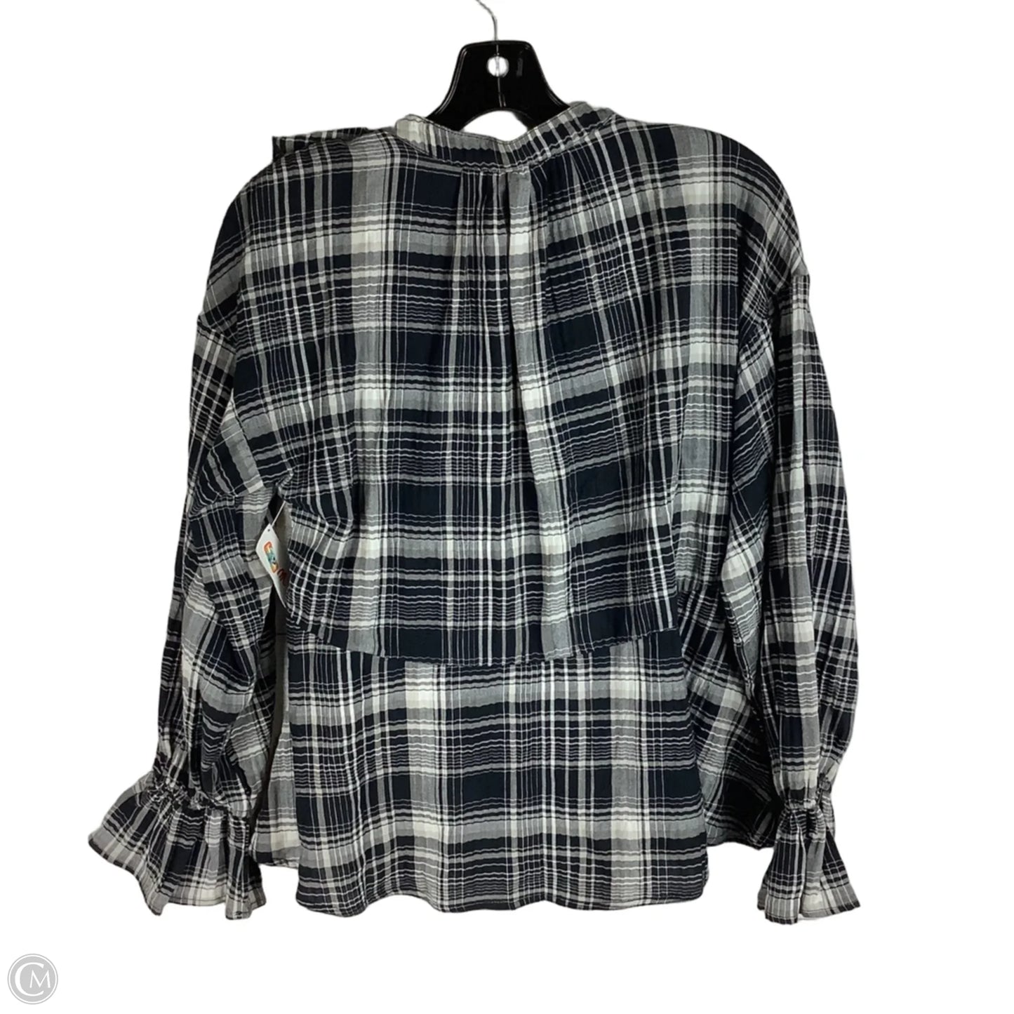 Top Long Sleeve By Pilcro In Navy, Size: Xs