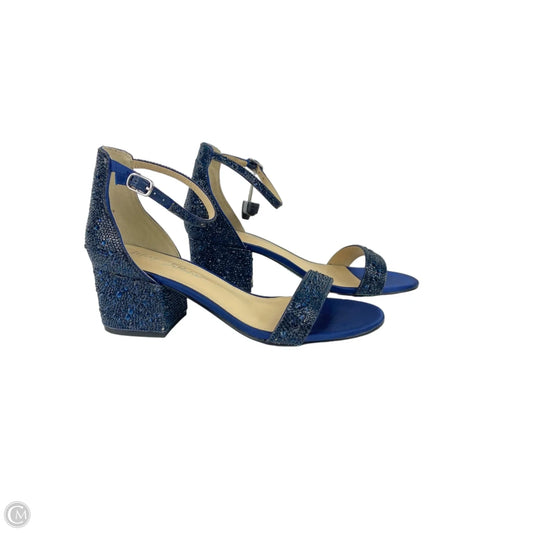 Shoes Heels Block By Betsey Johnson In Blue, Size: 8.5