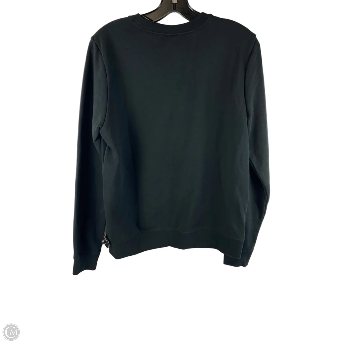 Sweatshirt Collar By Nike In Black & Yellow, Size: S