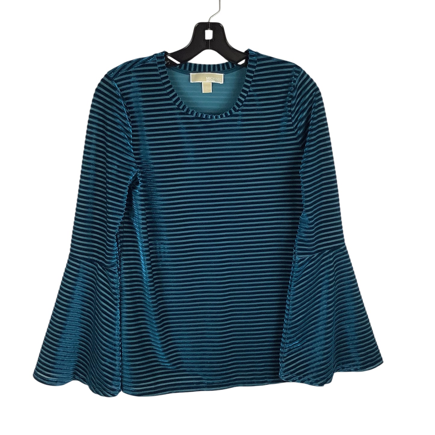 Top Long Sleeve By Michael By Michael Kors In Blue, Size: M