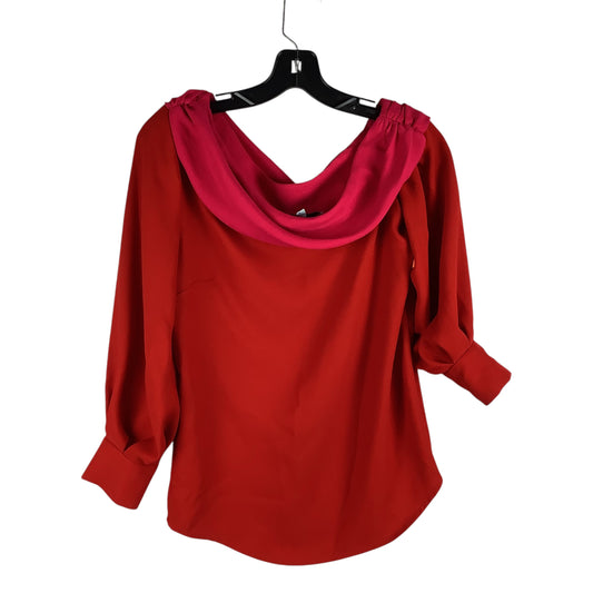 Top Long Sleeve By Tuckernuck In Red, Size: S