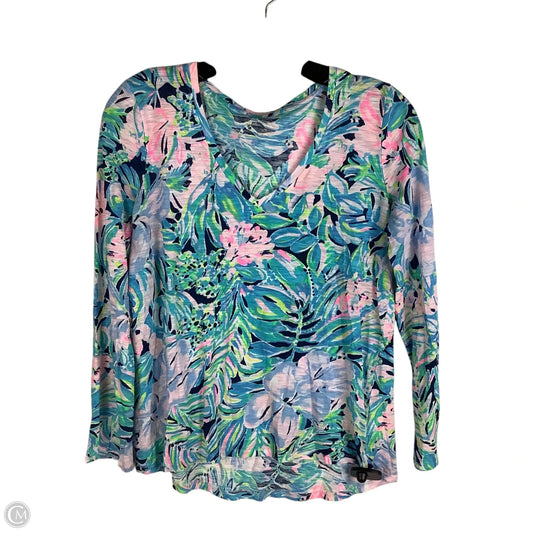 Top Long Sleeve Designer By Lilly Pulitzer In Multi-colored, Size: Xs