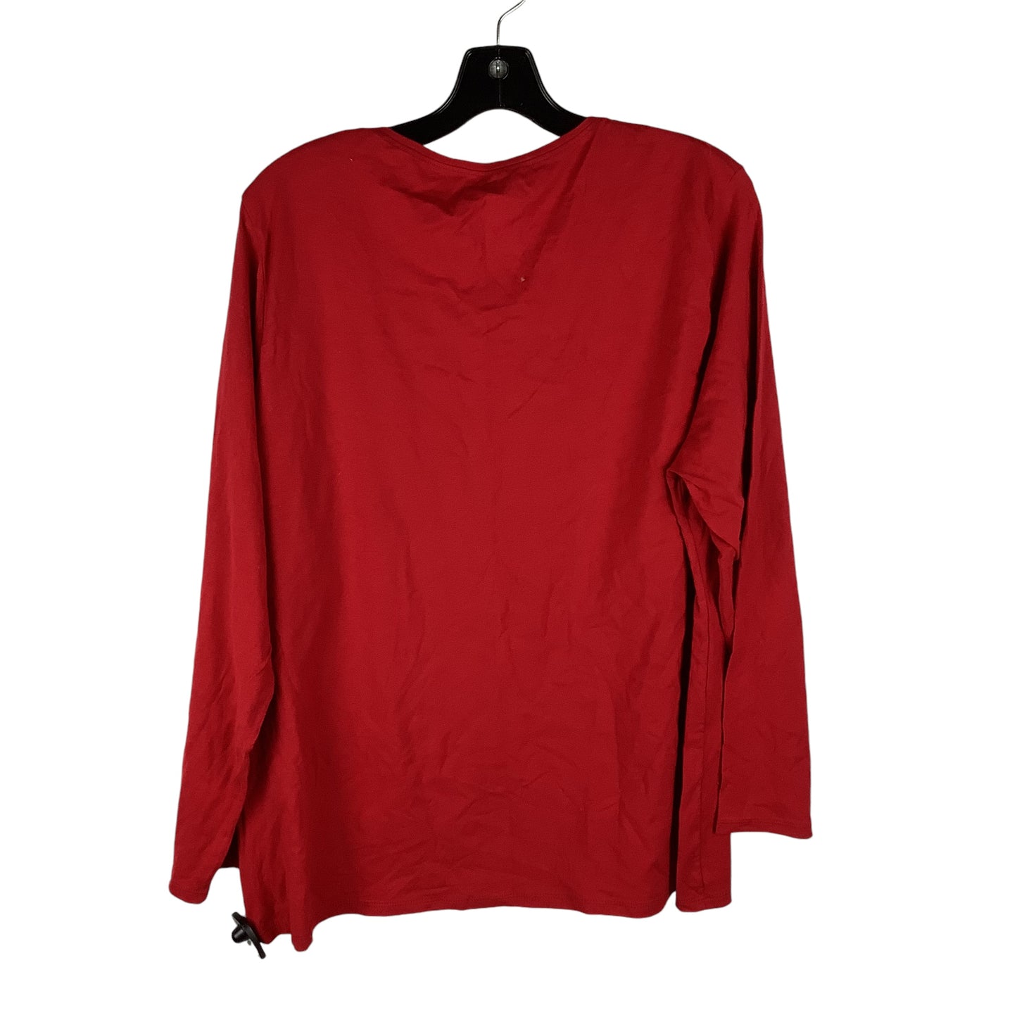 Top Long Sleeve By Clothes Mentor In Red, Size: 2x