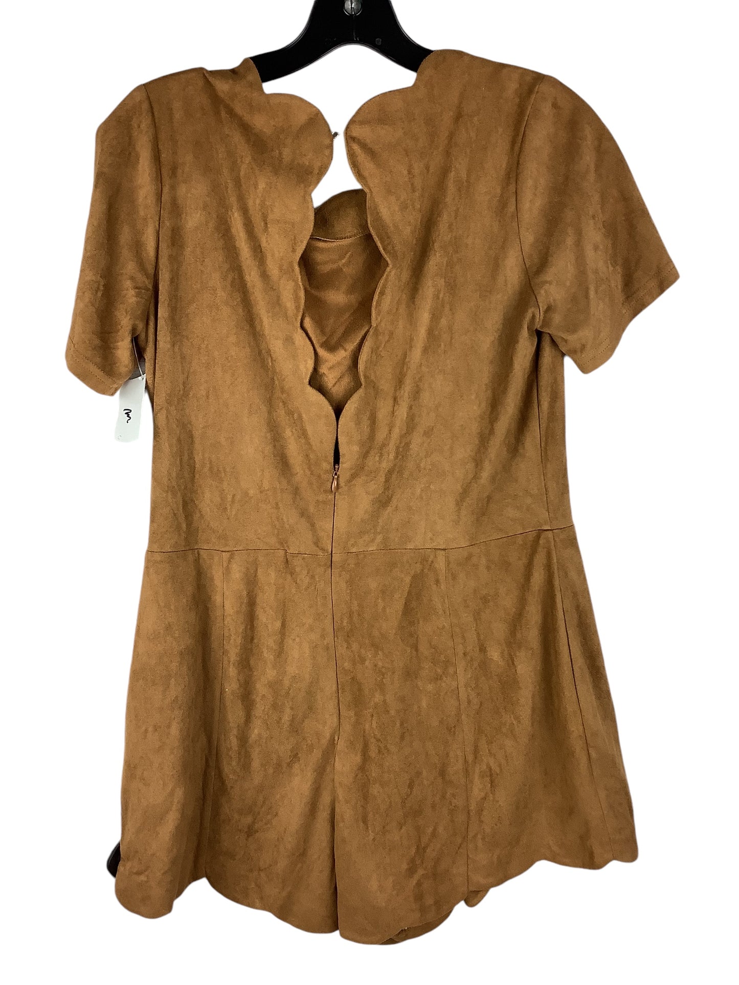 Romper By Peach Love Cream California In Brown, Size: L