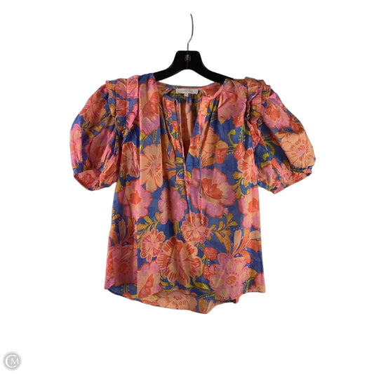 Top Short Sleeve By Olivaceous In Multi-colored, Size: S
