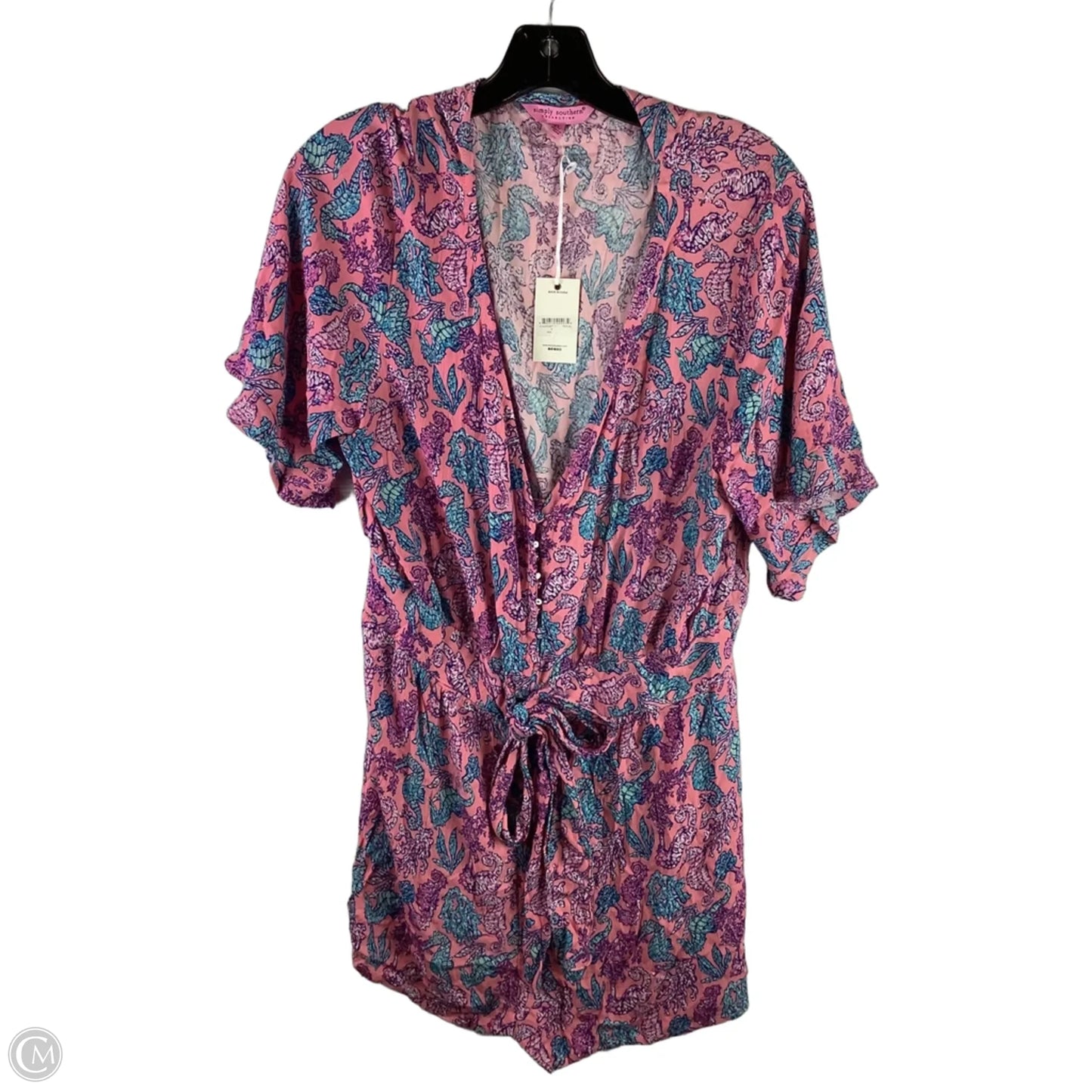 Romper By Simply Southern In Pink, Size: Xl