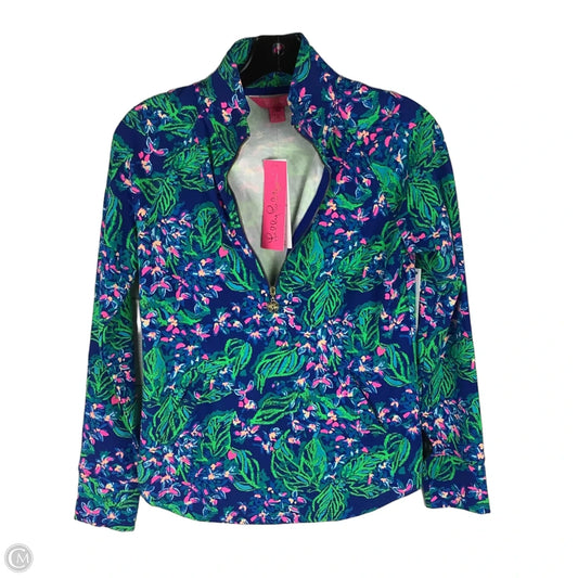 Top Long Sleeve Designer By Lilly Pulitzer In Blue, Size: Xxs