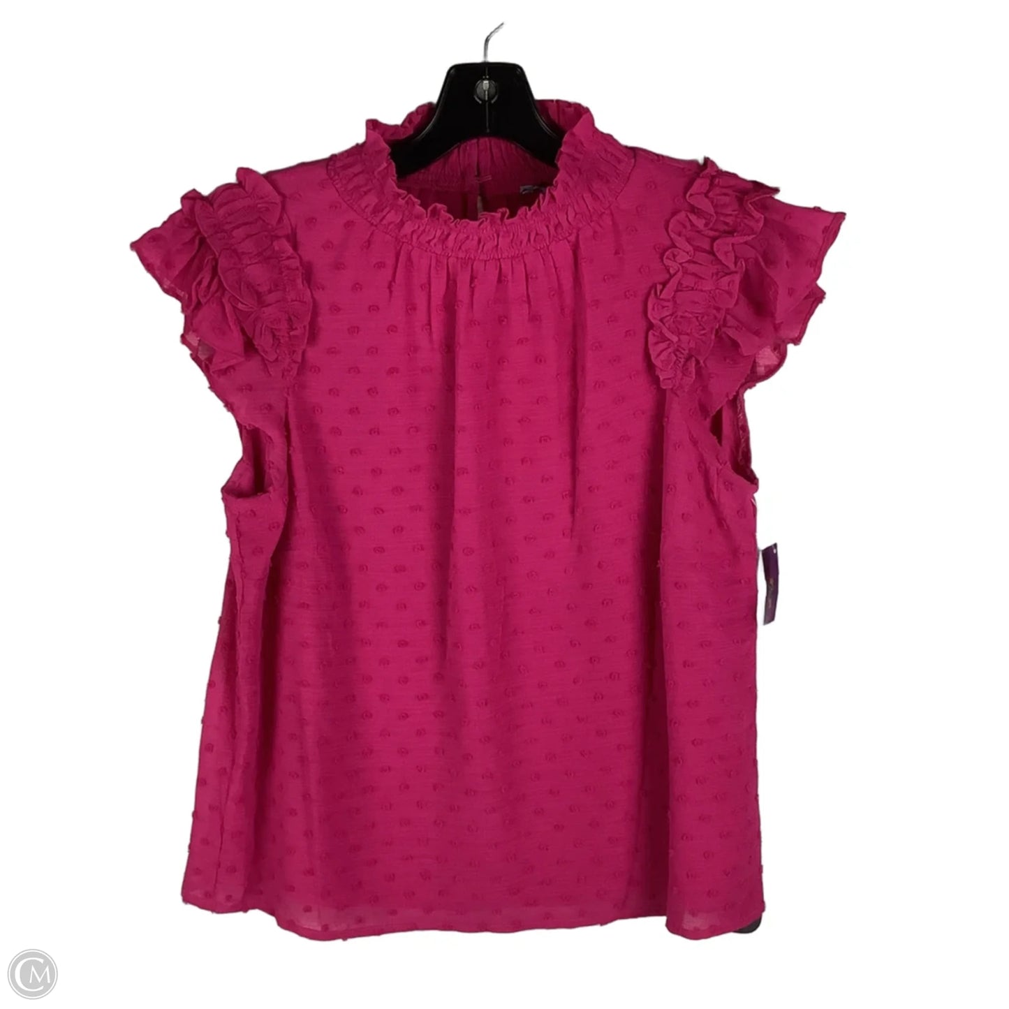 Top Short Sleeve By Cece In Pink, Size: M