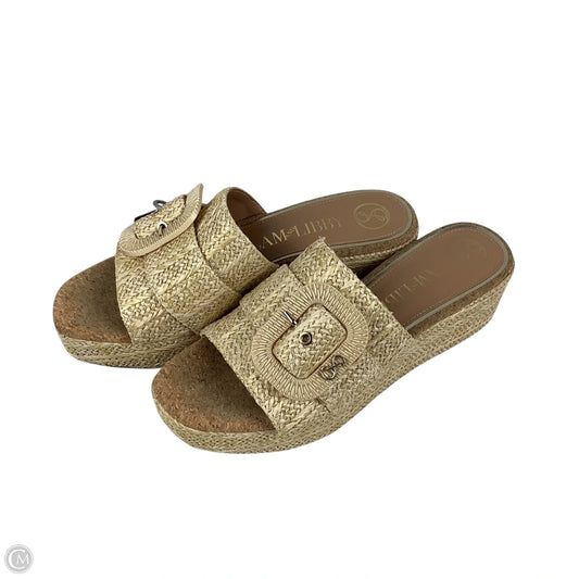 Sandals Heels Platform By Sam And Libby In Beige, Size: 8.5