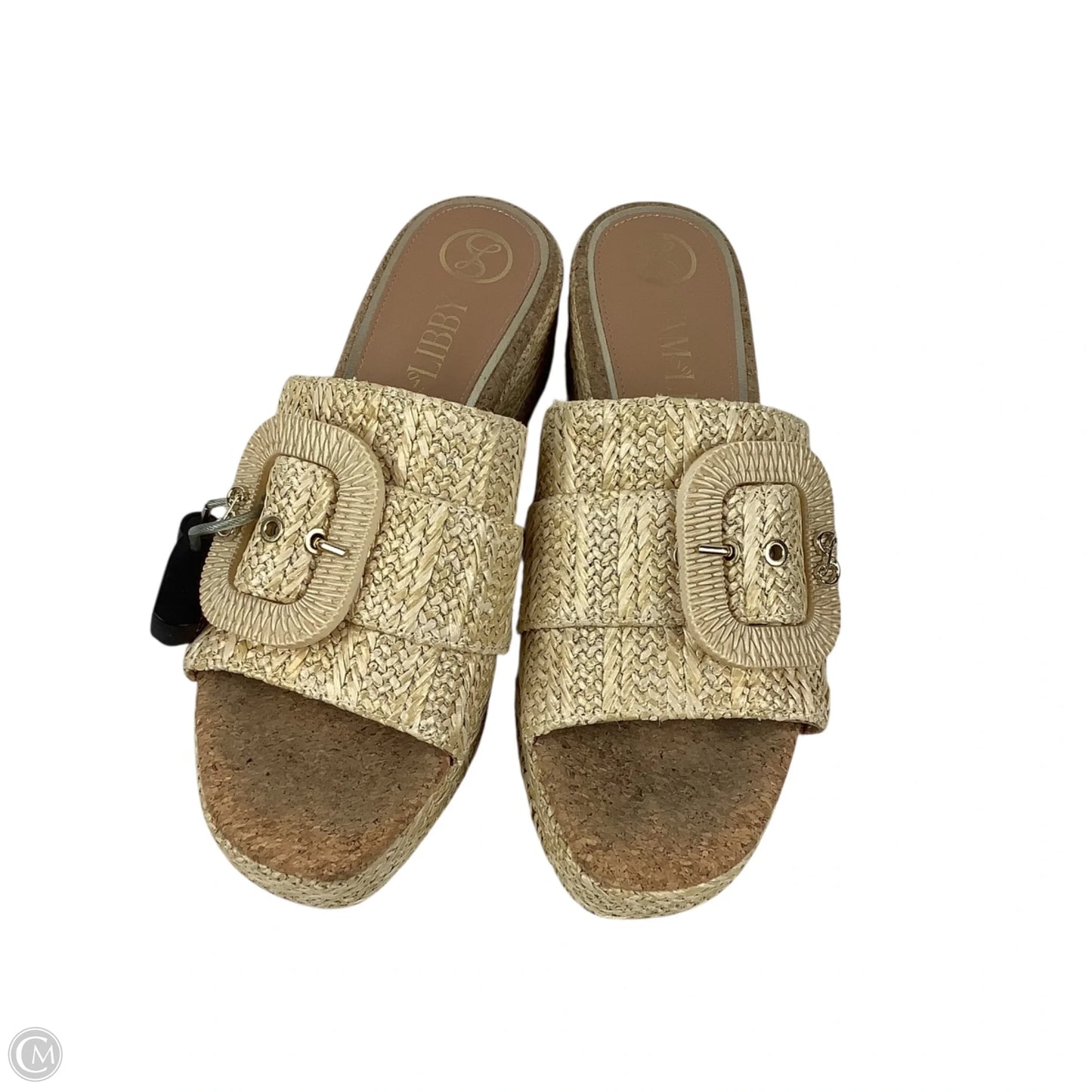 Sandals Heels Platform By Sam And Libby In Beige, Size: 8.5