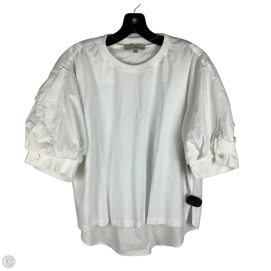 Top Short Sleeve By Pinch In White, Size: S