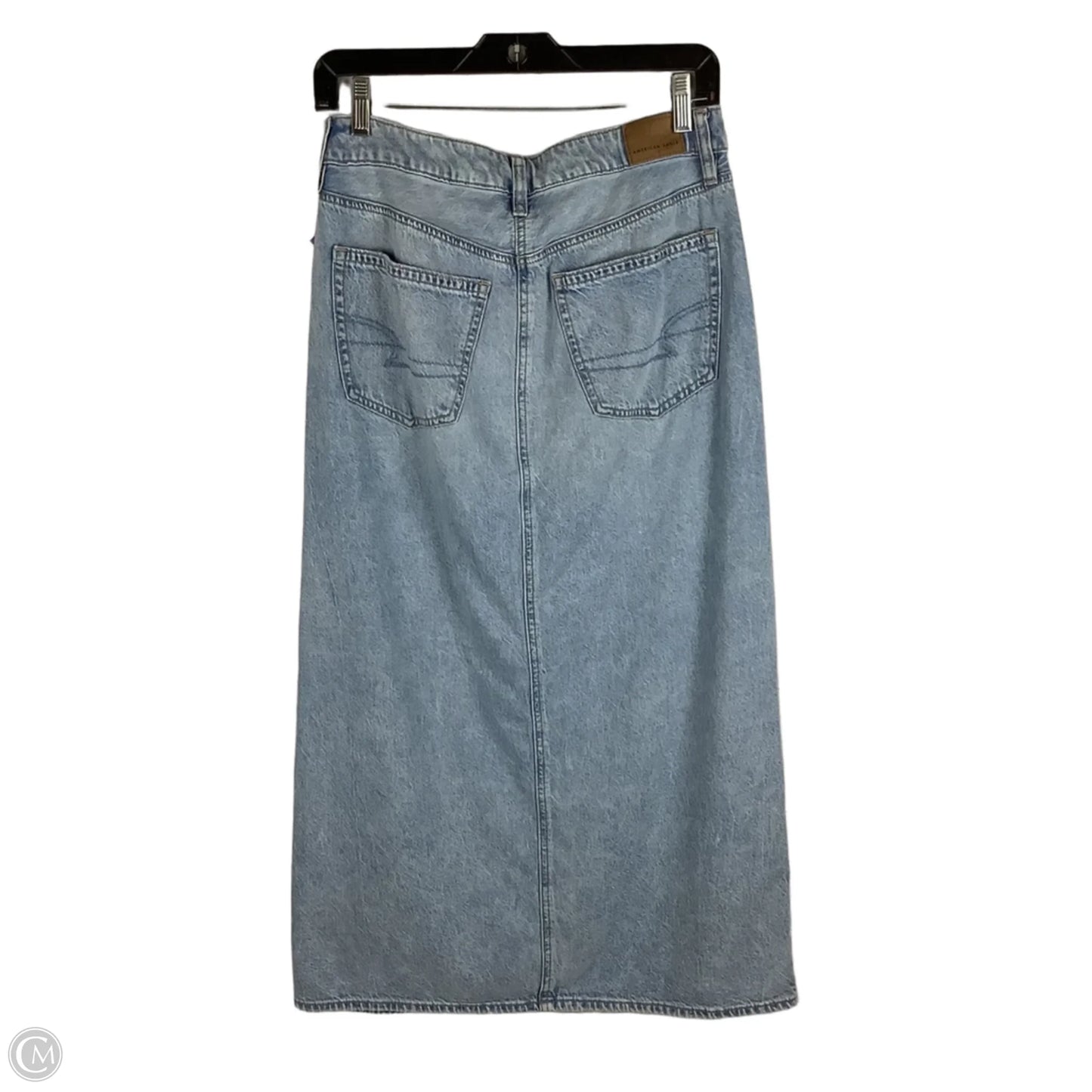 Skirt Maxi By American Eagle In Blue Denim, Size: 4