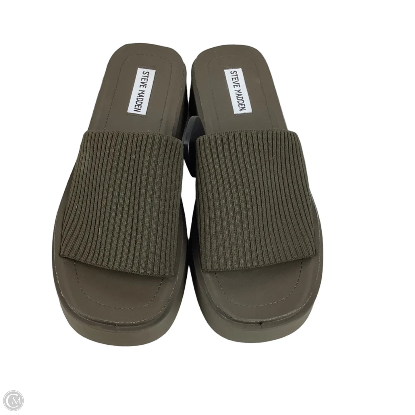 Sandals Heels Platform By Steve Madden In Green, Size: 10