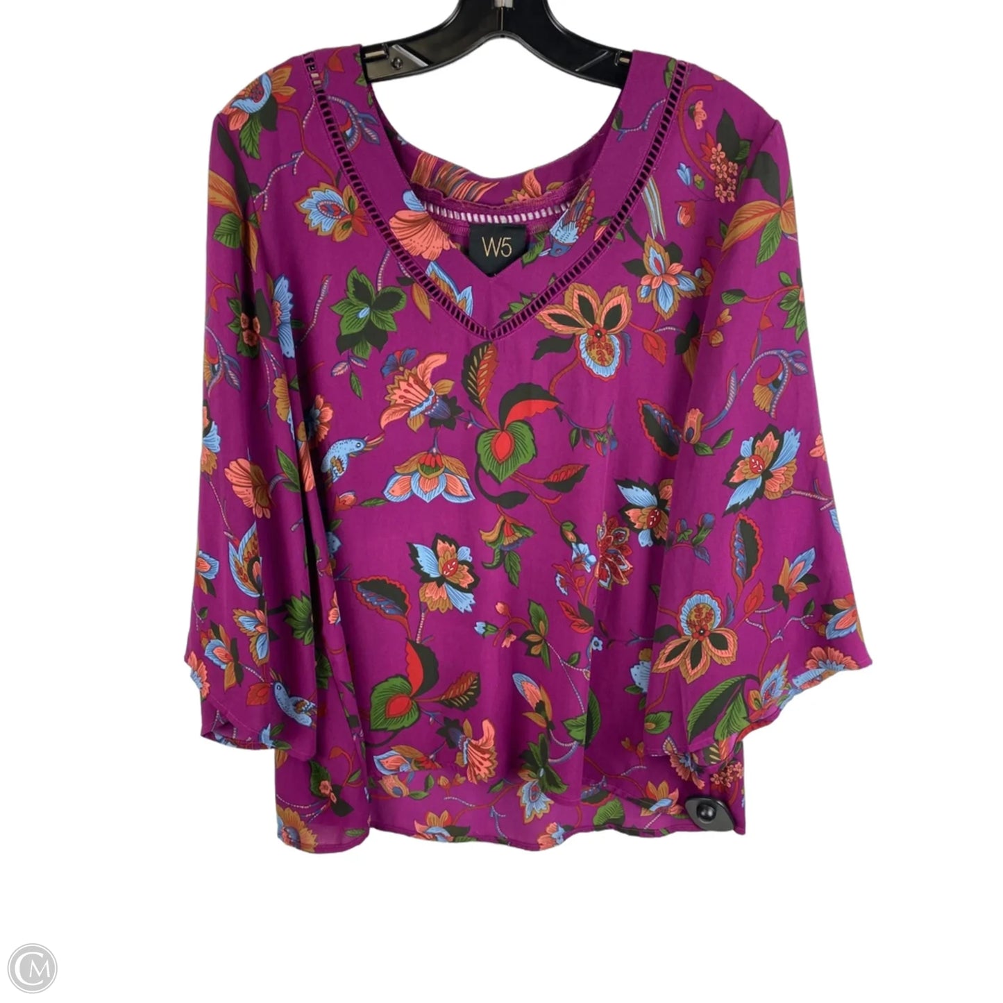Top Long Sleeve By W5 In Purple, Size: Xl