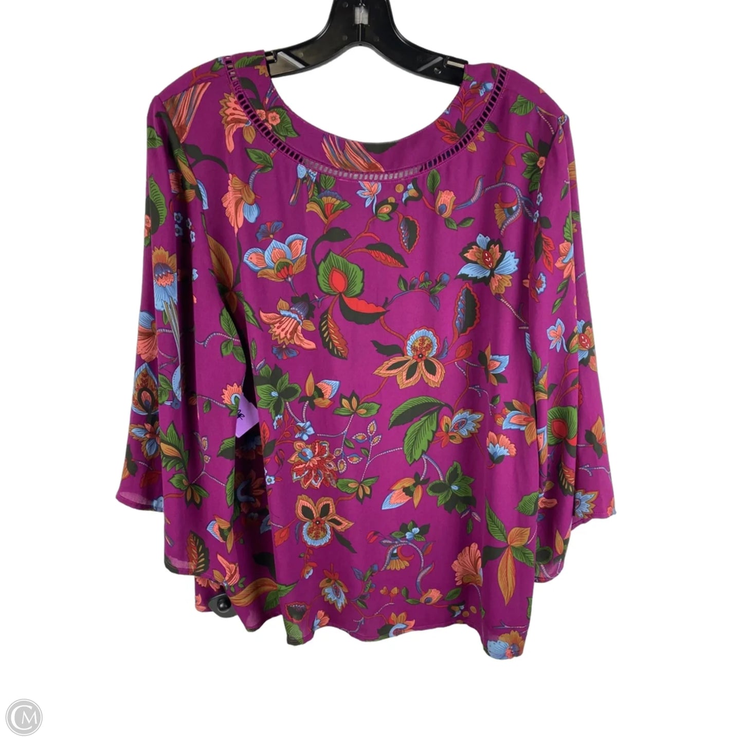 Top Long Sleeve By W5 In Purple, Size: Xl