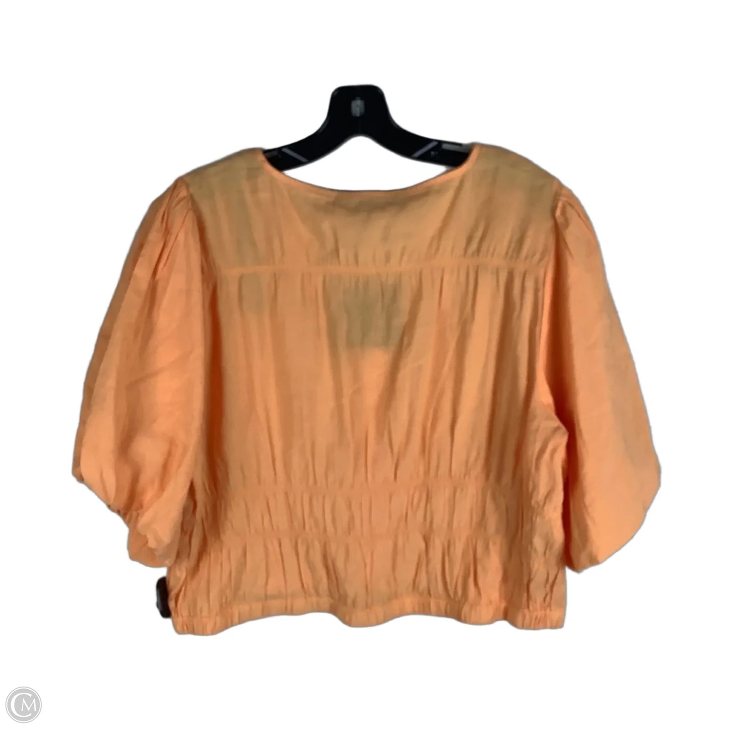 Top Short Sleeve By Marc New York In Orange, Size: Xl