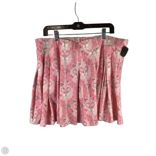 Athletic Skort By Clothes Mentor In Pink, Size: 2x