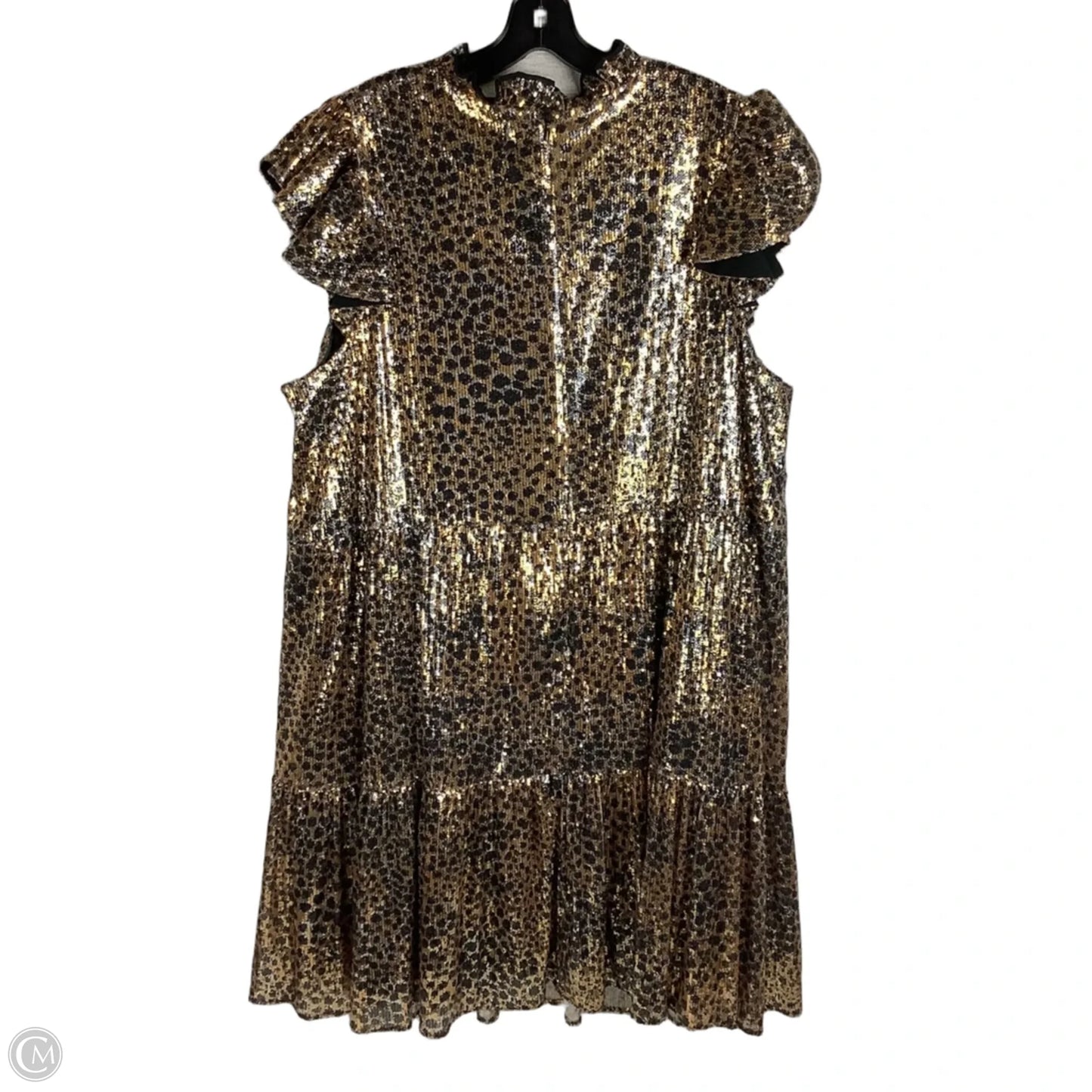 Dress Party Short By Clothes Mentor In Animal Print, Size: 2x