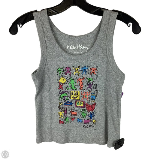 Top Sleeveless Basic By Clothes Mentor In Grey, Size: Xs