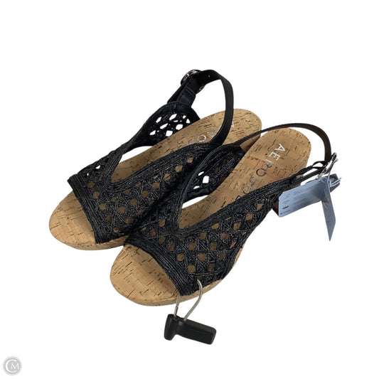 Sandals Heels Block By Aerosoles In Black, Size: 7.5