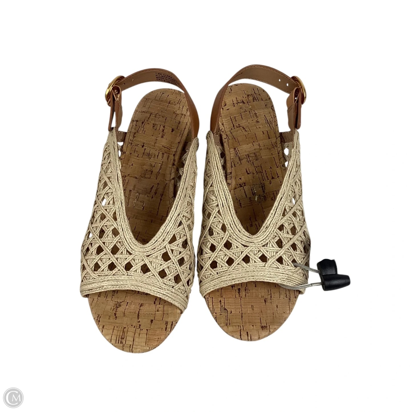 Sandals Heels Block By Aerosoles In Beige, Size: 7.5