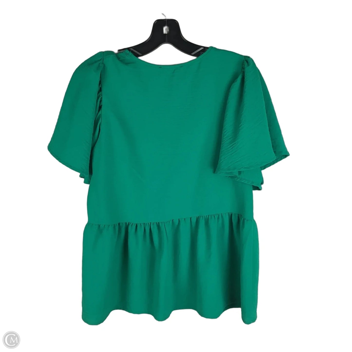 Top Short Sleeve By Entro In Green, Size: M