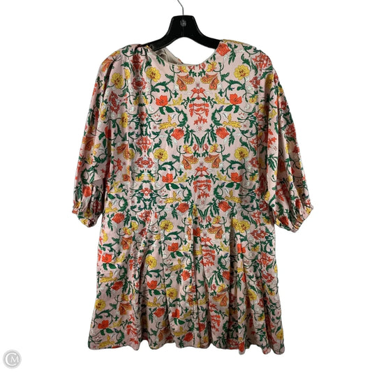 Dress Casual Short By Melloday In Floral Print, Size: M